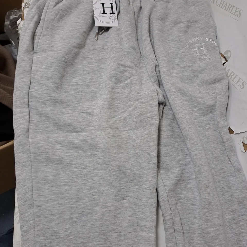 THE HUNNY STORE GREY MARL JOGGERS - XL