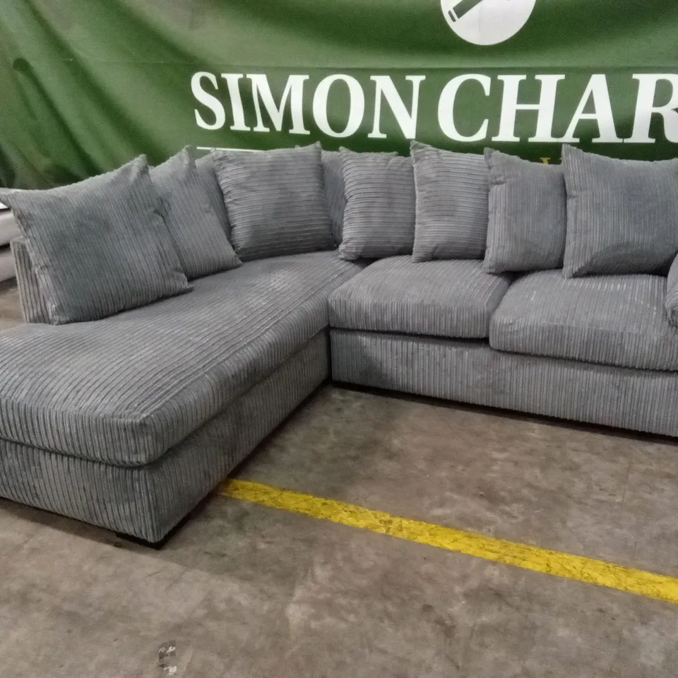 AMALFI LEFT HAND SCATTER BACK FABRIC CORNER CHAISE SOFA RRP £999