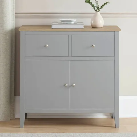 BOXED DUSK NELL - 2 DOOR/2 DRAWER SIDEBOARD - GREY