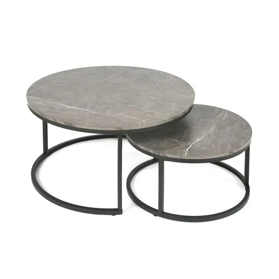 BOXED GRONINGEN FRAME COFFE TABLE - GREY 