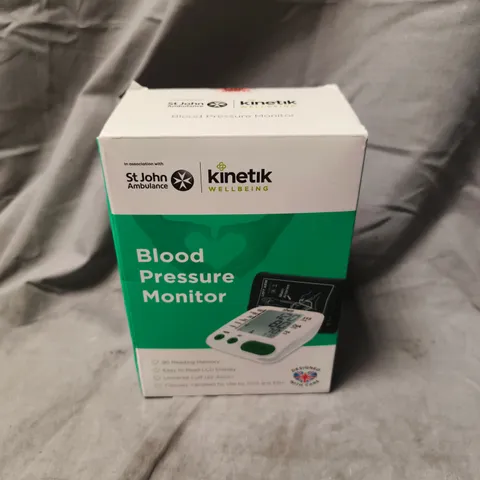 KINETIK WELLBEING BLOOD PRESSURE MONITOR – BOXED AND SEALED
