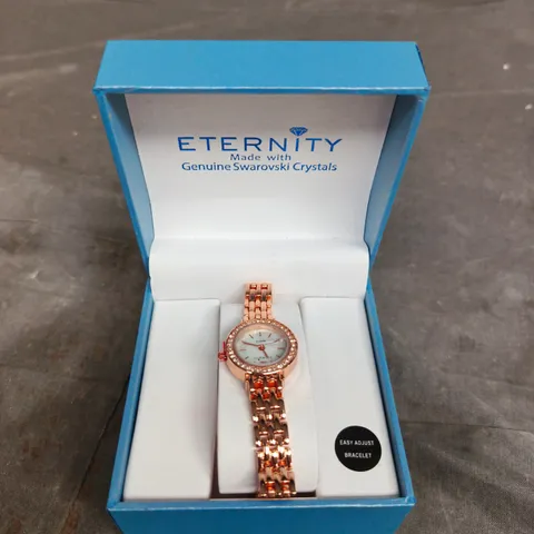 ETERNITY ROSE GOLD-TONE WATCH WITH SWAROVSKI CRYSTALS