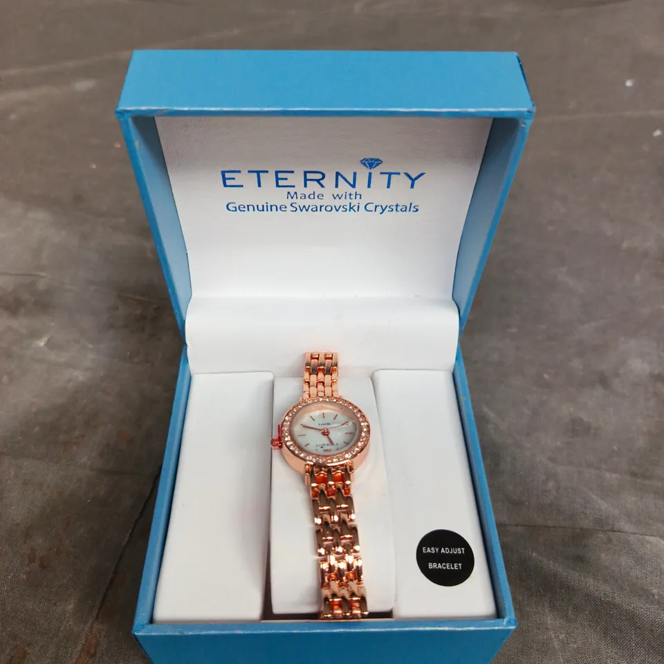 ETERNITY ROSE GOLD-TONE WATCH WITH SWAROVSKI CRYSTALS