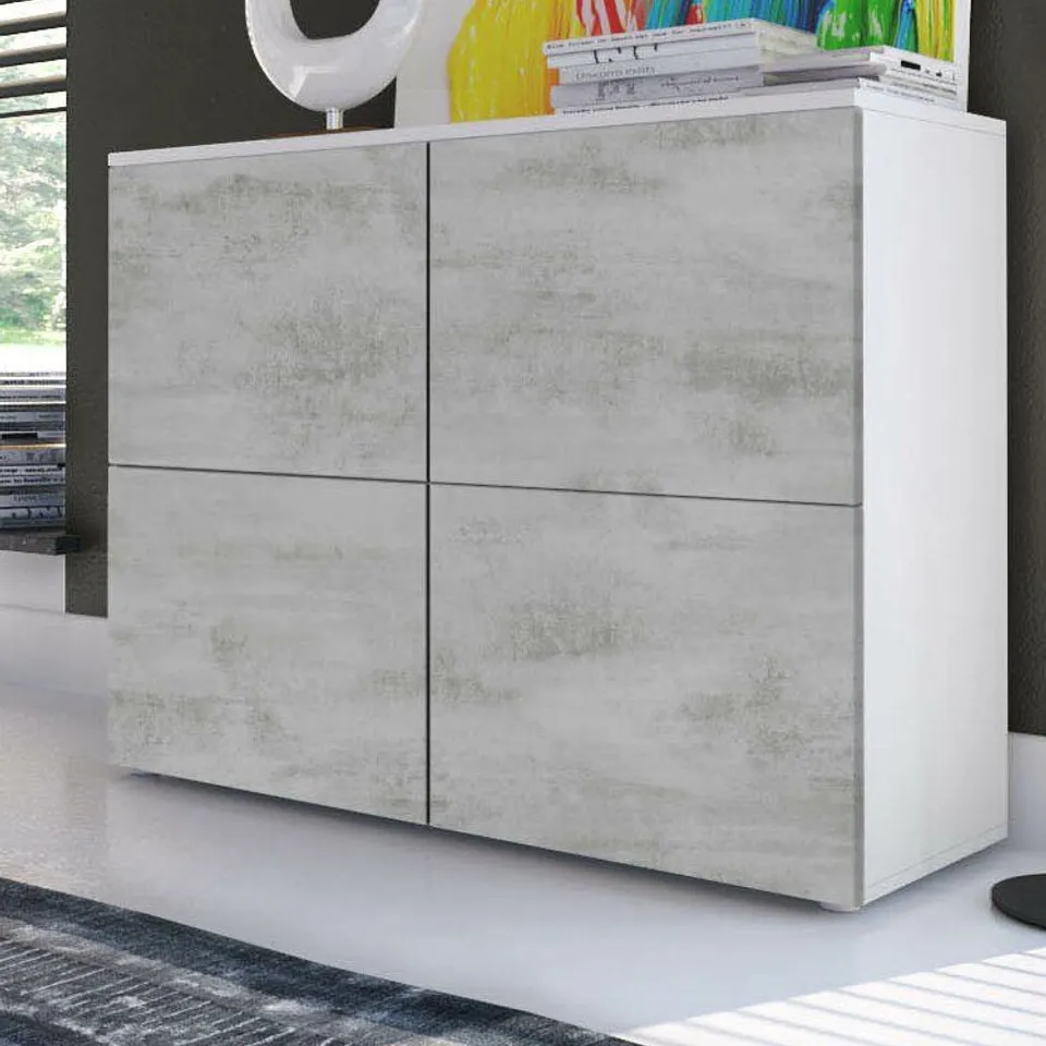BOXED ROVA COMBI CHEST - CONCRETE FINISH