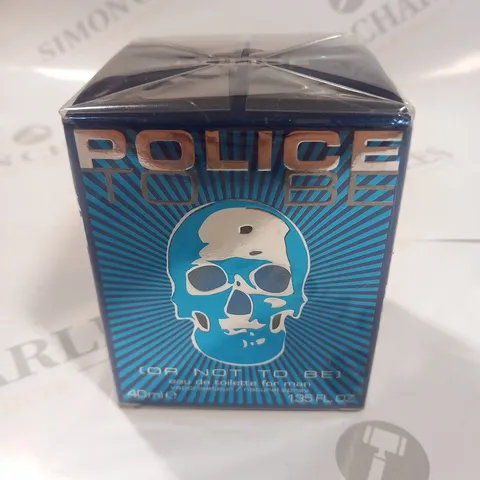 BOXED AND SEALED POLICE TO BE EAU DE TOILETTE 40 ML