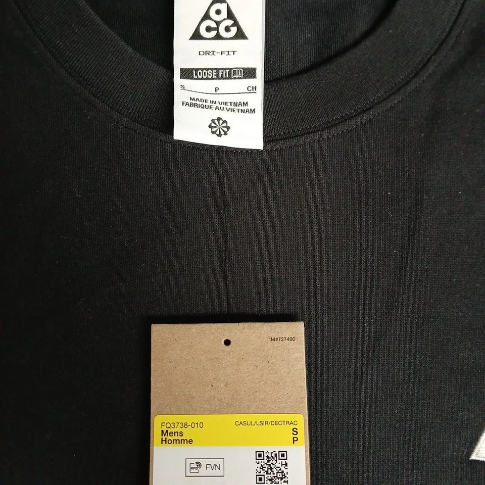 NIKE ACG DRI-FIT LOOSE FIT T-SHIRT – BLACK,SIZE S
