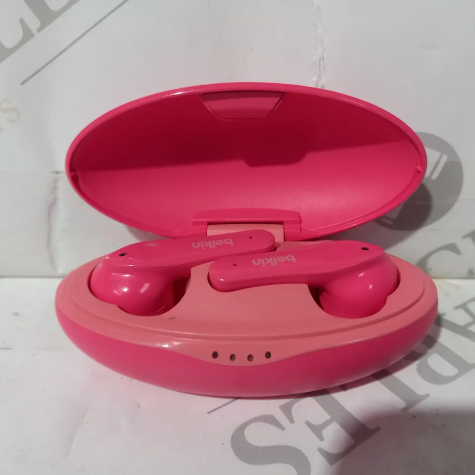 BELKIN PAC003 SOUNDFORM NANO TRUE WIRELESS EARBUDS IN PINK