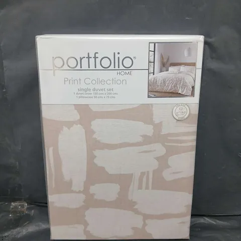 SEALED PORTFOLIO PRINT COLLECTION DUVET SET - DUSA - SINGLE 