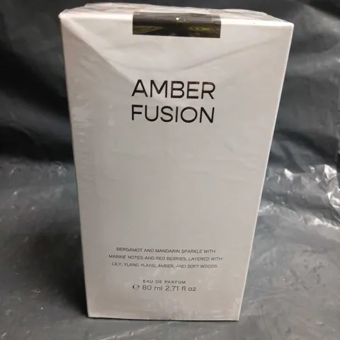 BOXED AND SEALED AMBER FUSION EAU DE PARFUM 80ML