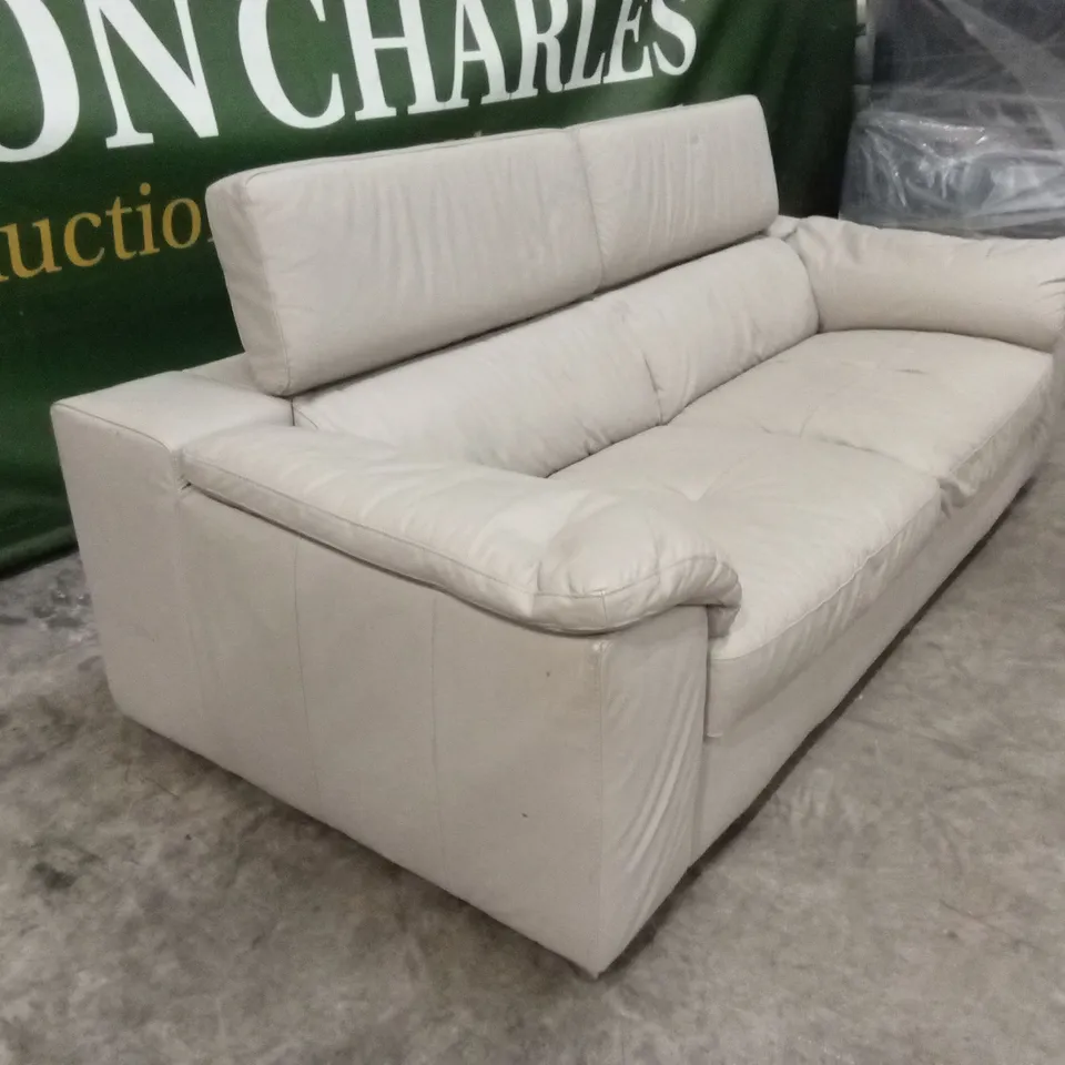 BRADY 100% PREMIUM LEATHER 3 SEATER SOFA RRP £1149