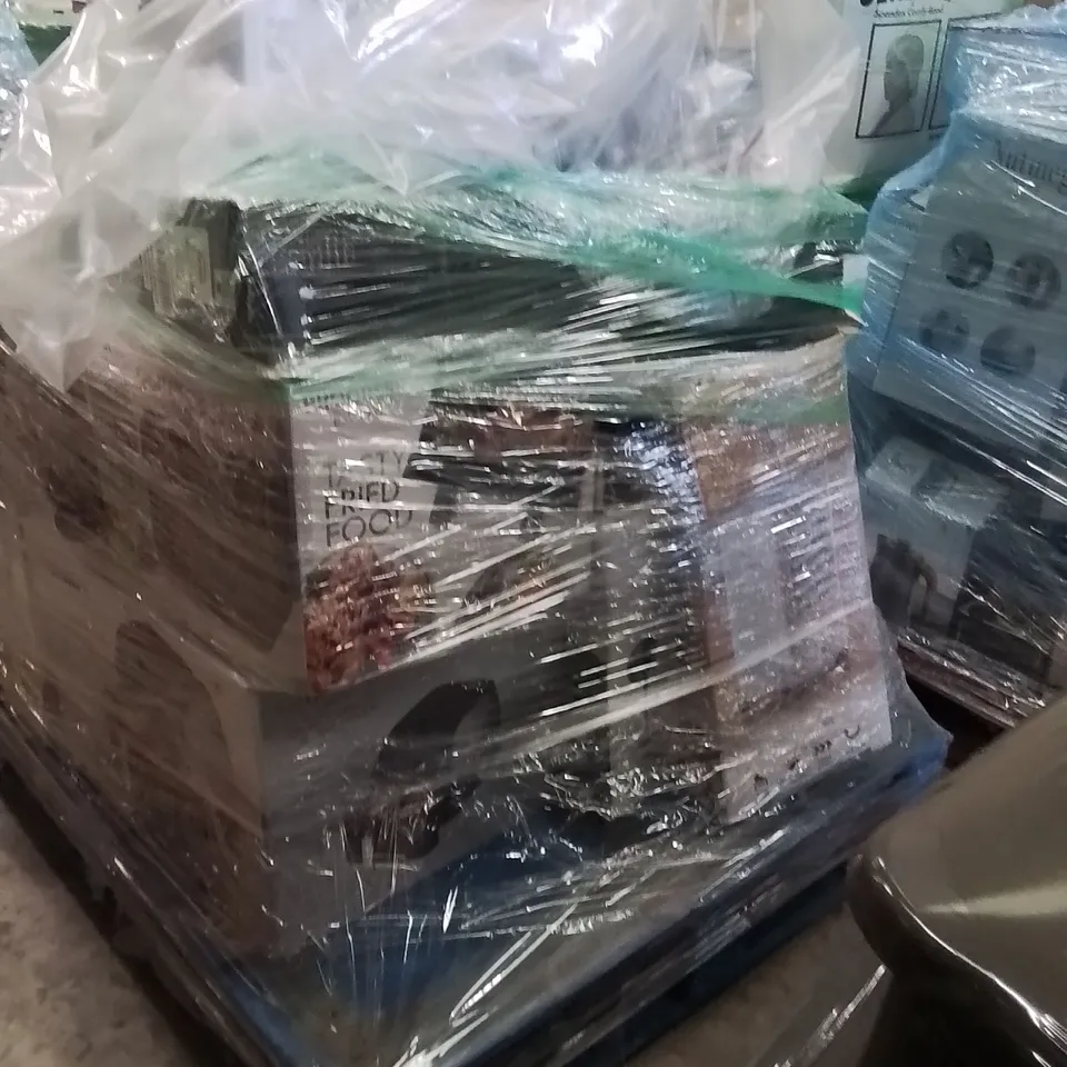PALLET CONTAINING A LARGE QUANTITY OF ELECTRICAL PRODUCTS TO INCLUDE;AIR FRYER,VACUUM CLEANER,STEAM CLEANER,TOWER FAM,TOASTER,KETTLE 