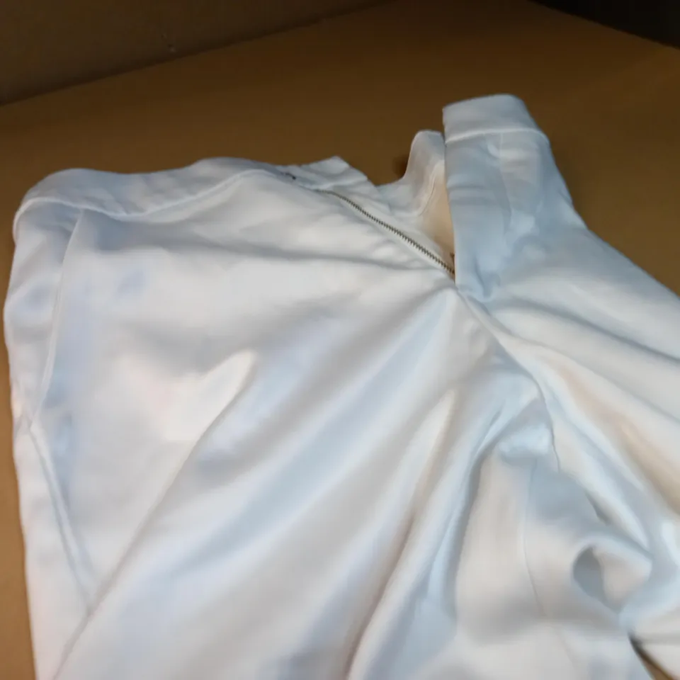 OH POLLY LINEN EFFECT PANTS IN WHITE - UK 6