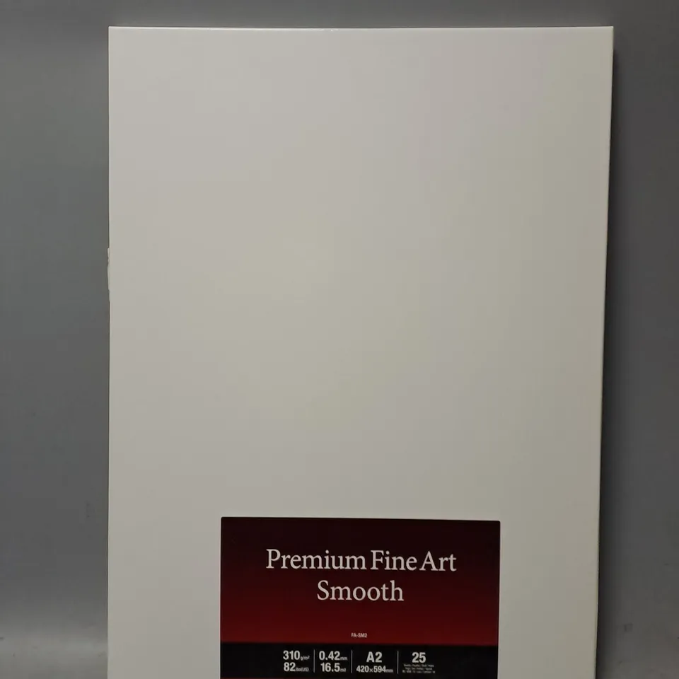 CANON PREMIUM FINE ART PAPER FA-SM2 SMOOTH A2 (PACK OF 25)