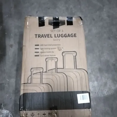 BOXED LUGG TRAVEL LUGGAGE HARDSHELL CASE - IVORY 