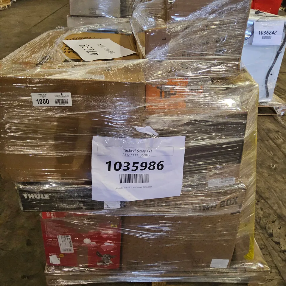 PALLET OF APPROXIMATELY 36 UNPROCESSED RAW RETURN HOUSEHOLD AND ELECTRICAL GOODS TO INCLUDE;