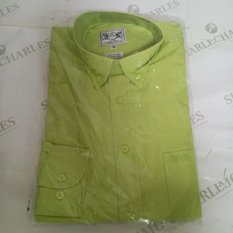 SEALED THE OXFORD SHIRT IN LIME GREEN - MEDIUM