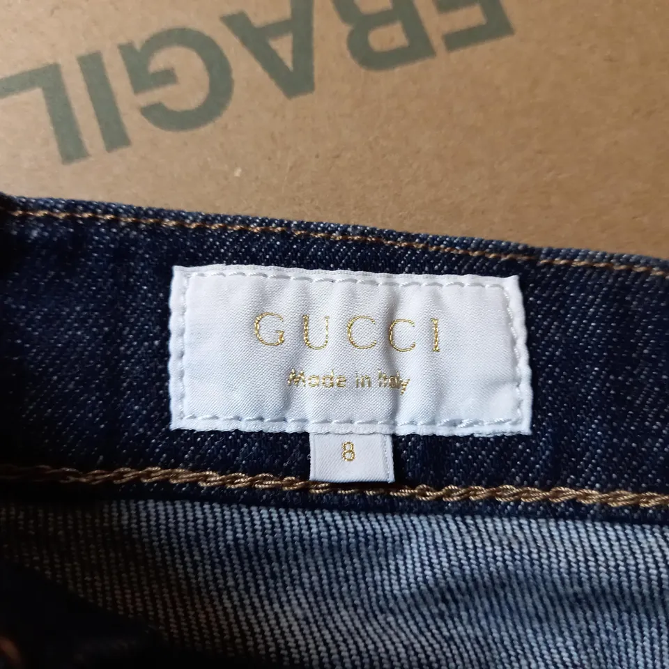 GUCCI BLUE JEANS - SIZE 8 YEARS