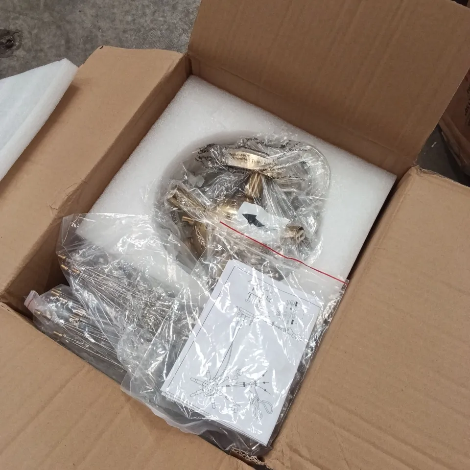 BOXED LIGHT FIXTURE - GOLD (1 BOX)