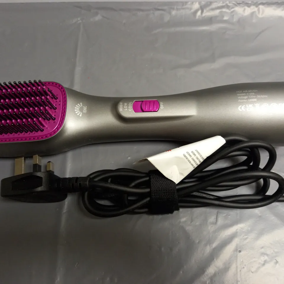 UNBOXED APOKE HOT AIR STYLER PINK AND SILVER
