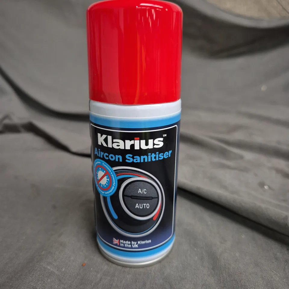 APPROXIMATELY 11 CANS OF KLARIUS AIRCON SANITISER – AUTOMOTIVE AIRCON SPRAY (UK-MADE)