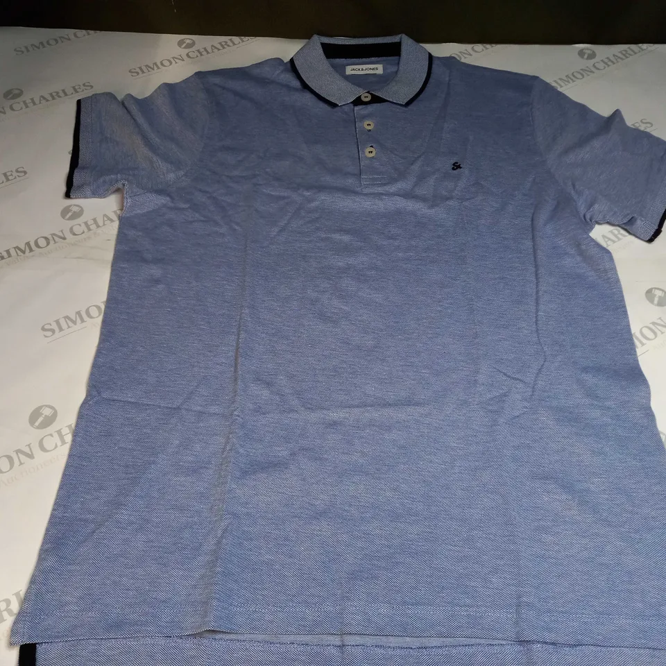 JACK & JONES POLO SHIRT IN COBALT BLUE - EU XL