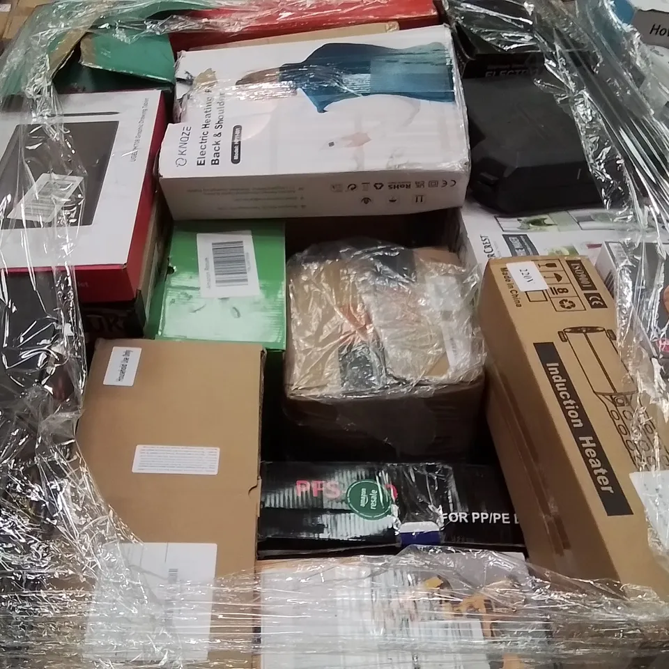 PALLET TO CONTAIN A LARGE QUANTITY OF ELECTRICAL PRODUCTS TO INCLUDE;HEATED BLANKET,PAINT SPRAYER,SMOOTHIE MAKER