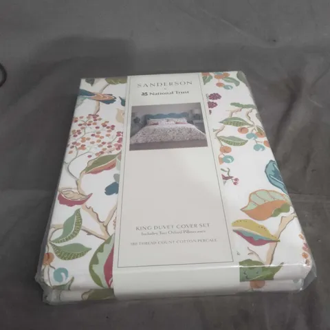 SANDERSON X NATIONAL TRUST BIRDS & BERRIES DUVET COVER SET – KING SIZE