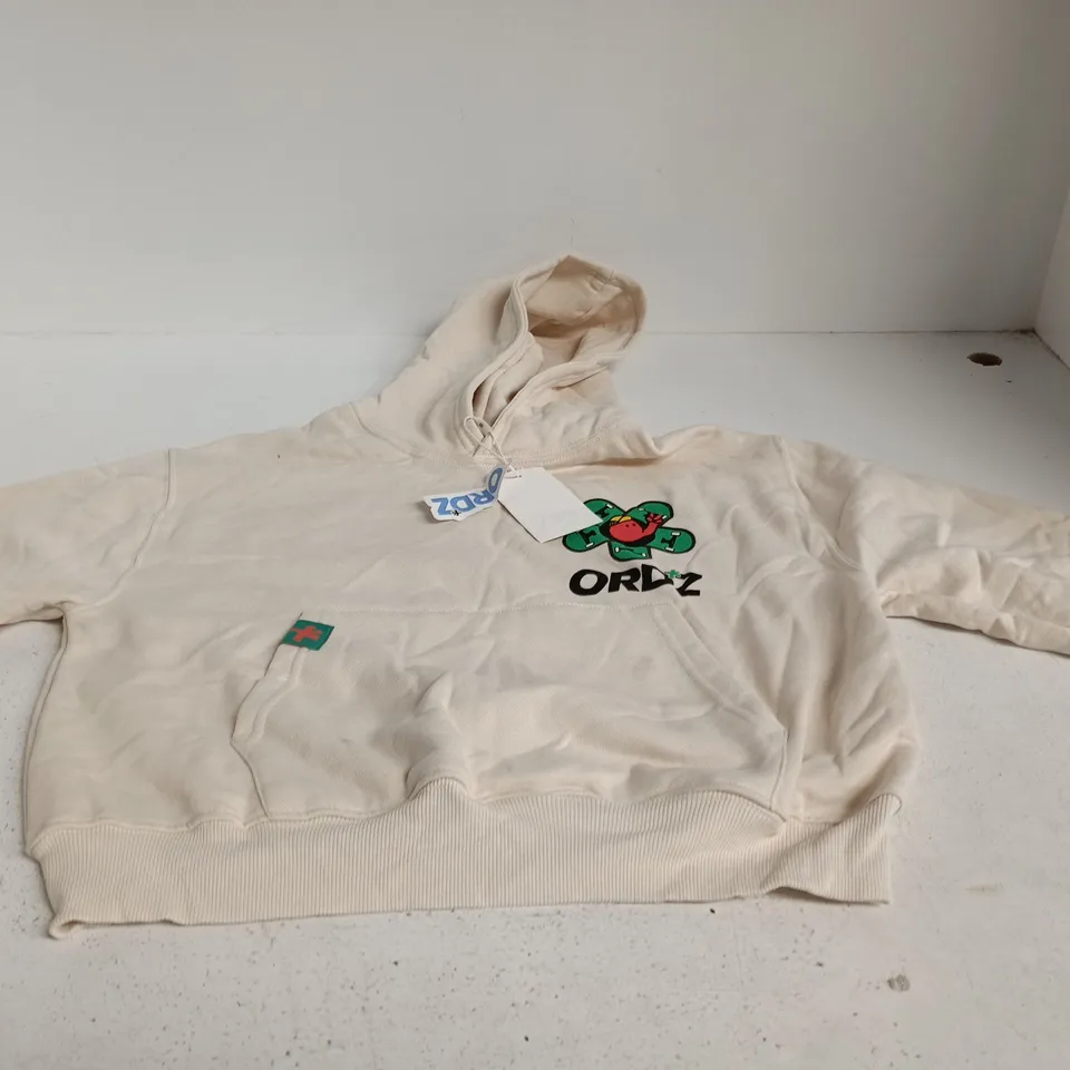 ZARA "ORDZ" LOGO CHILDERNS HOODIE AGE 11 - 12 YEARS