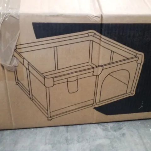 BOXED KIDOOLA SOFT PLAYPEN WITH ACCESSORIES 150×180CM - GREY