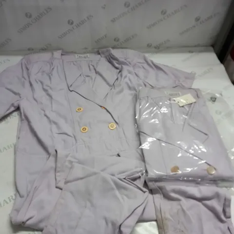 LOT OF 9 RONNIE LILAC PLAYSUIT - SIZE UNSPECIFIED