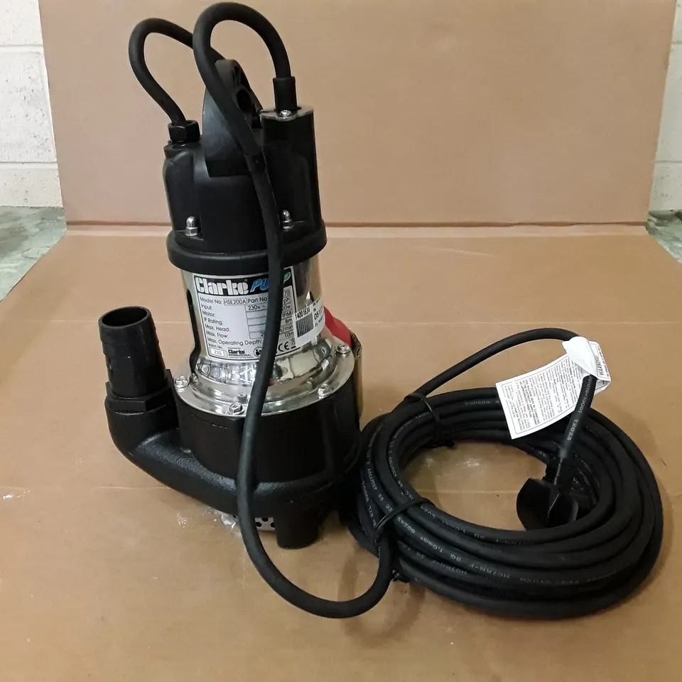 CLARKE PUMP - HSE200A RRP £129.98