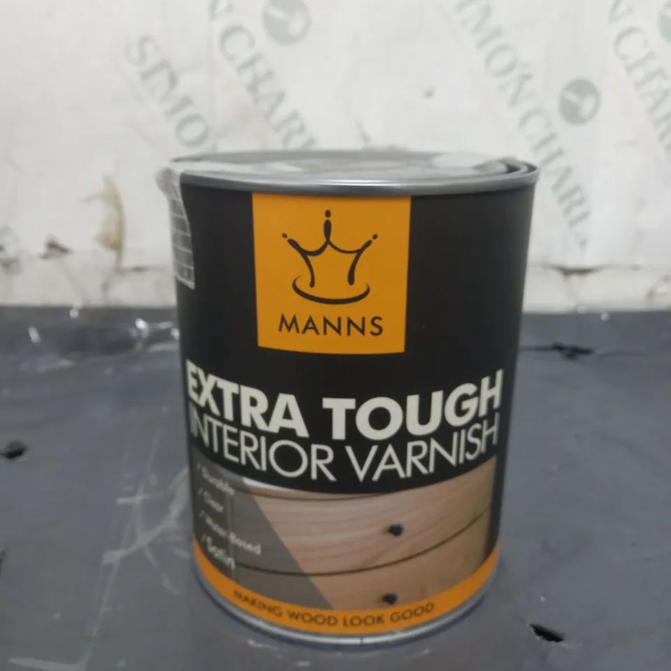 MANNS EXTRA TOUGH INTERIOR VARNISH SATIN 1LTR