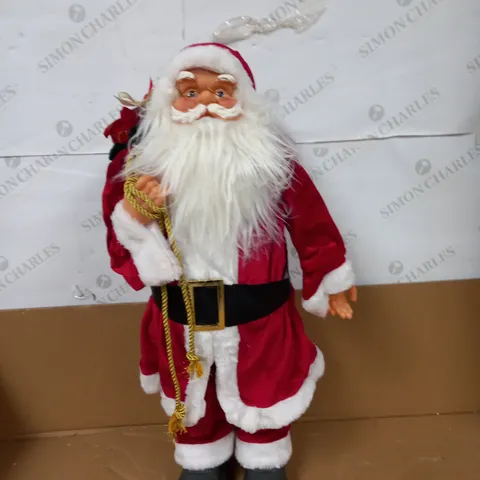 FESTIVE LIGHT UP TRADITIONAL STANDING SANTA