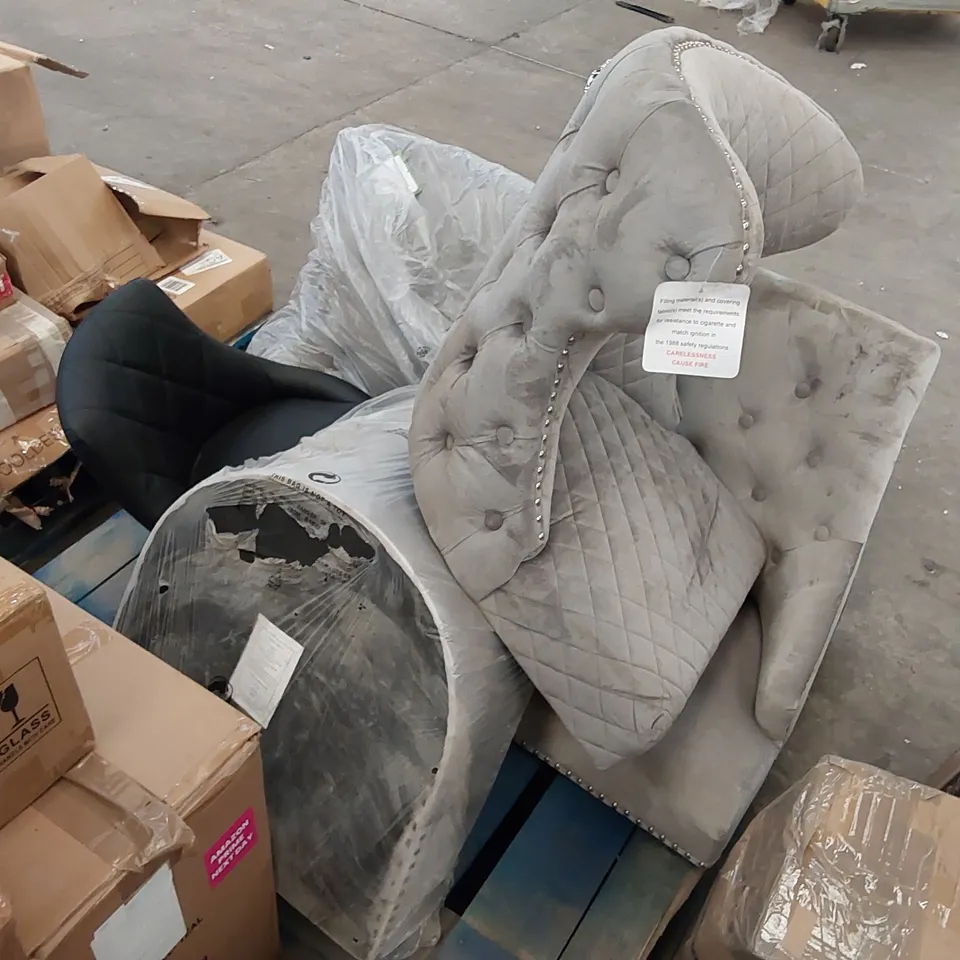 PALLET OF ASSORTED CHAIR PARTS 