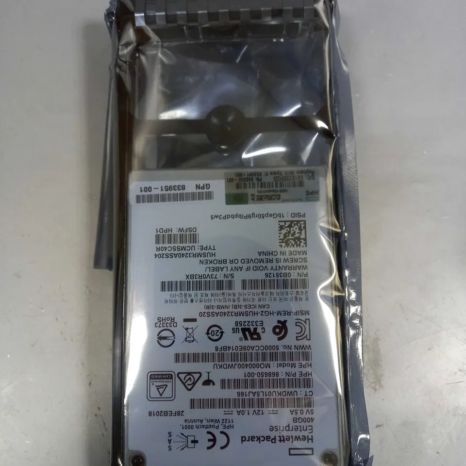 HP HARD DRIVE 400GB 10K DUAL PORT SAS