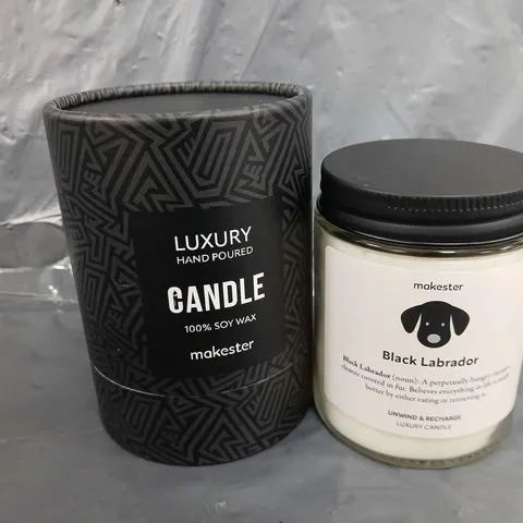 BOXED MAKESTAR BLACK LABRADOR LUXURY CANDLE