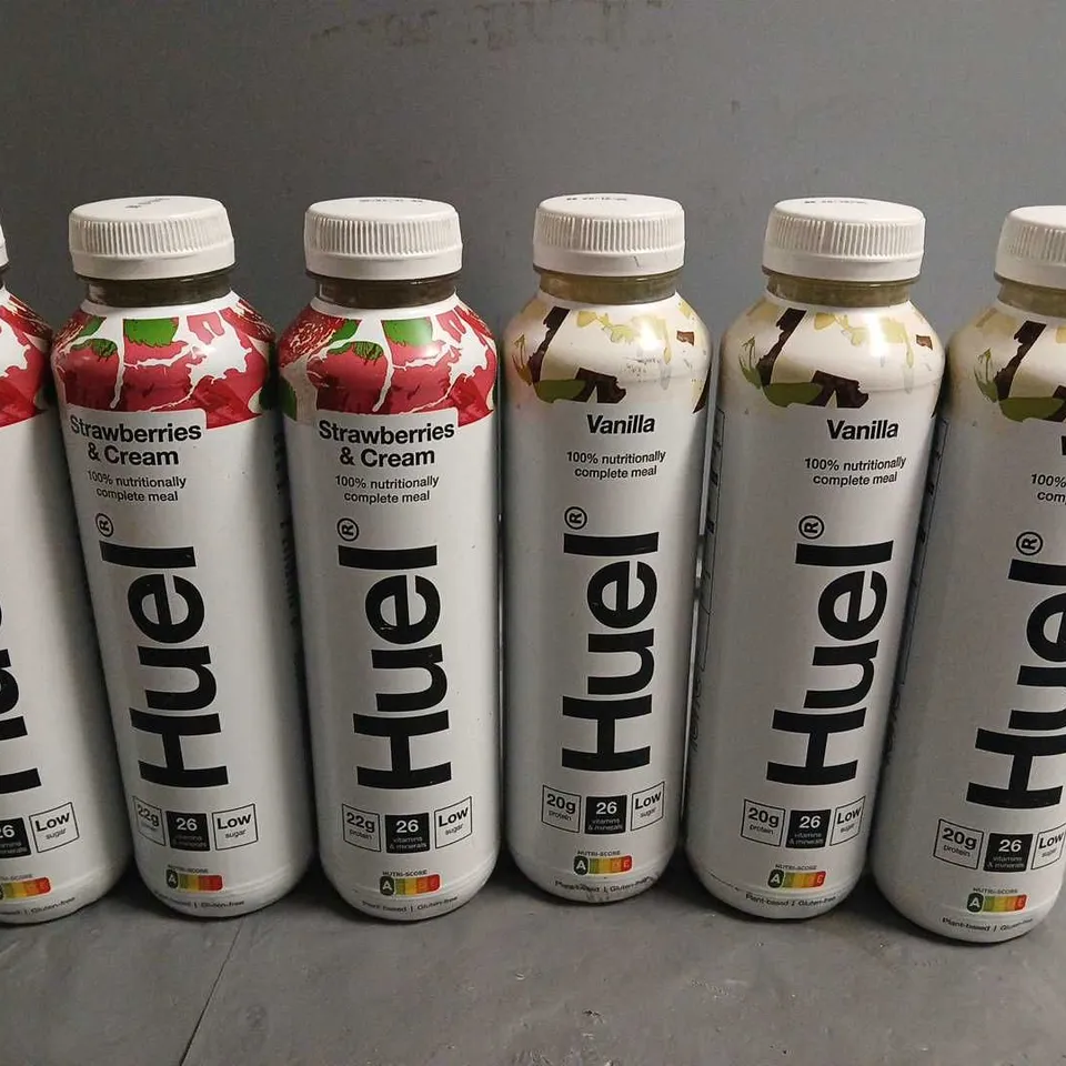 LOT OF 15 ASSORTED 500ML BOTTLES OF HUEL NUTRITION DRINK