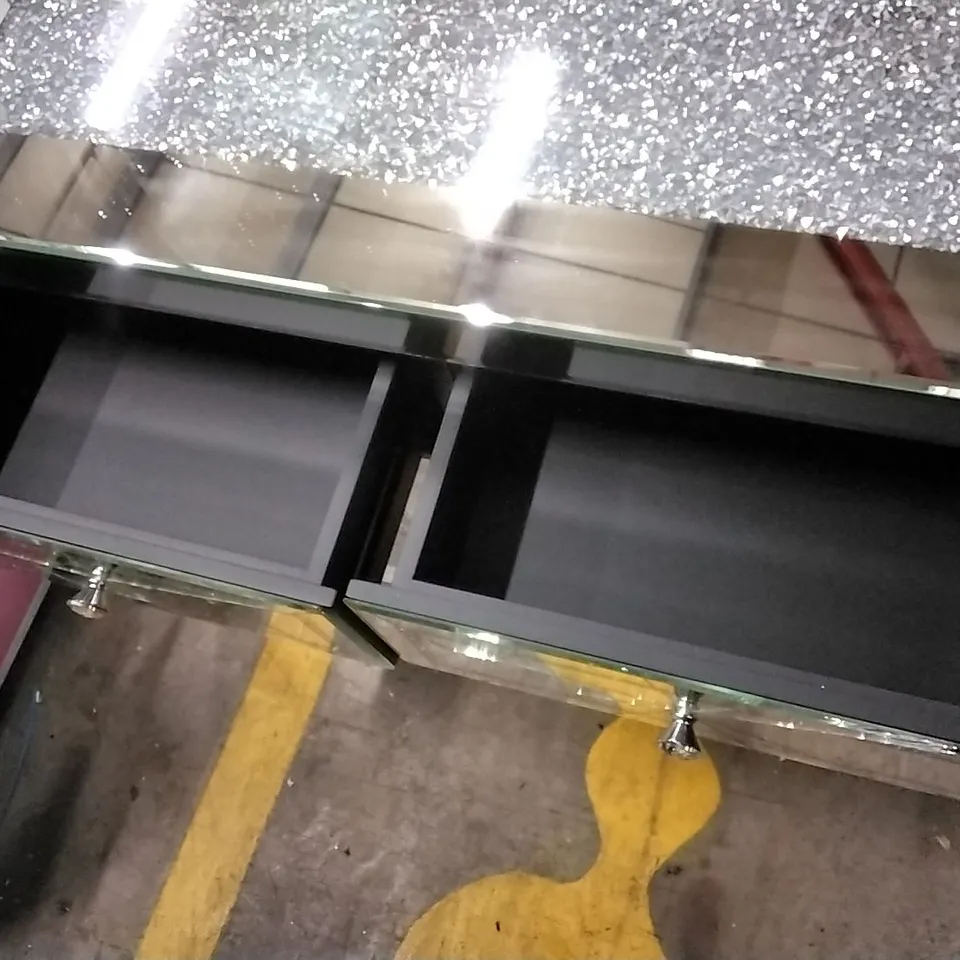 JASMIC 135CM MIRRORED GLASS SIDEBOARD WITH 3 DRAWER 3 DOORS