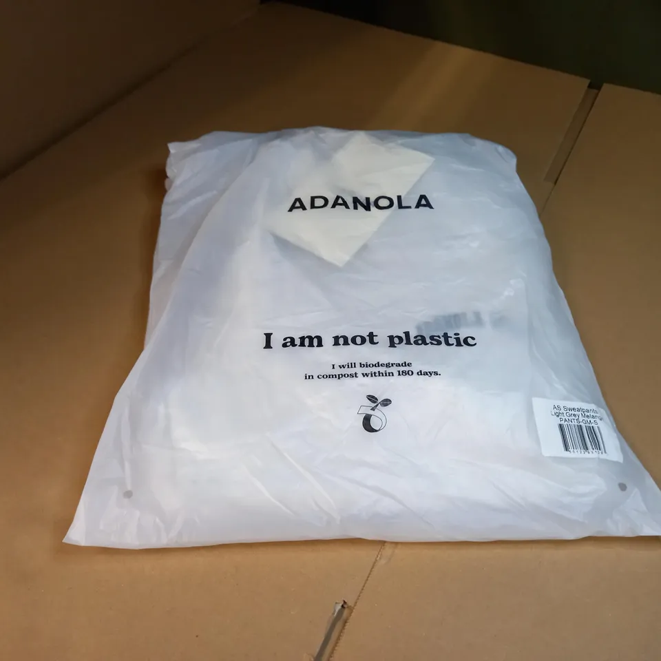 PACKAGED ADANOLA GREY MELANGE SWEATPANTS - SMALL