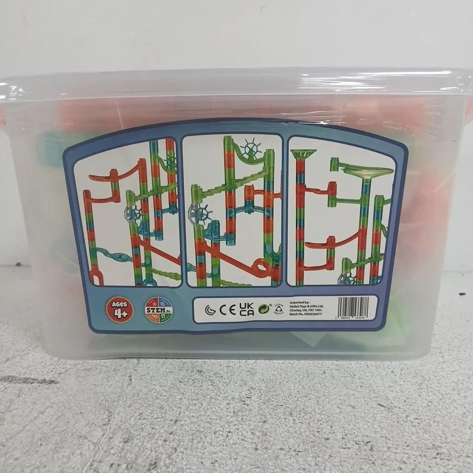 MOTORISED MARBLE RUN BUILDING SET – 160 PIECES (AGES 4+)