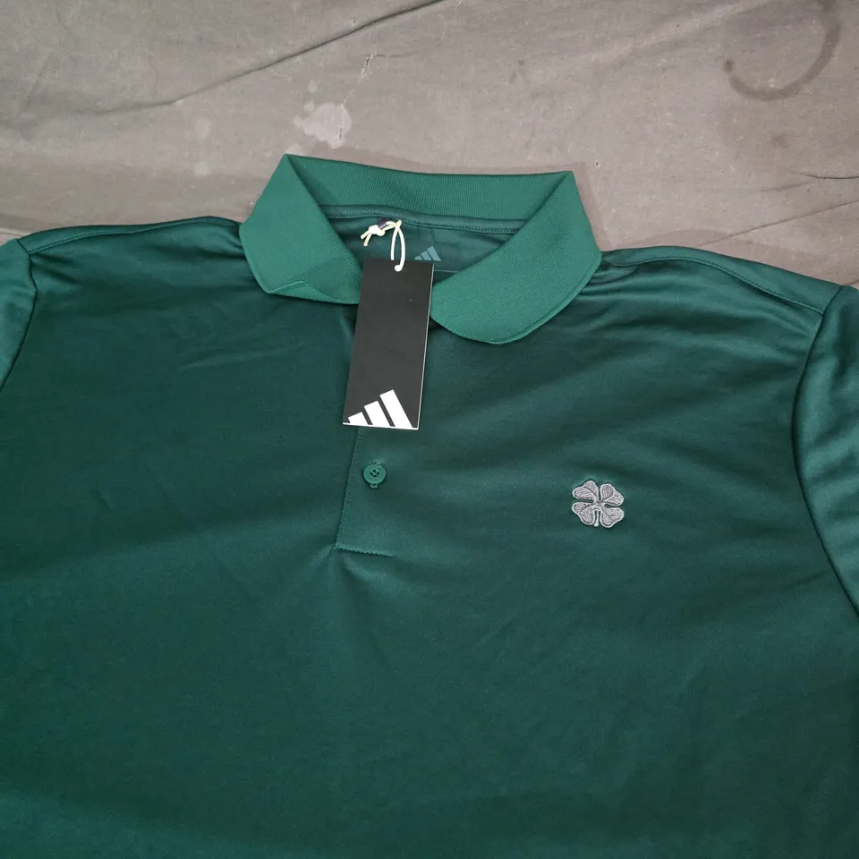 ADIDAS POLO SHIRT – GREEN - SIZE L