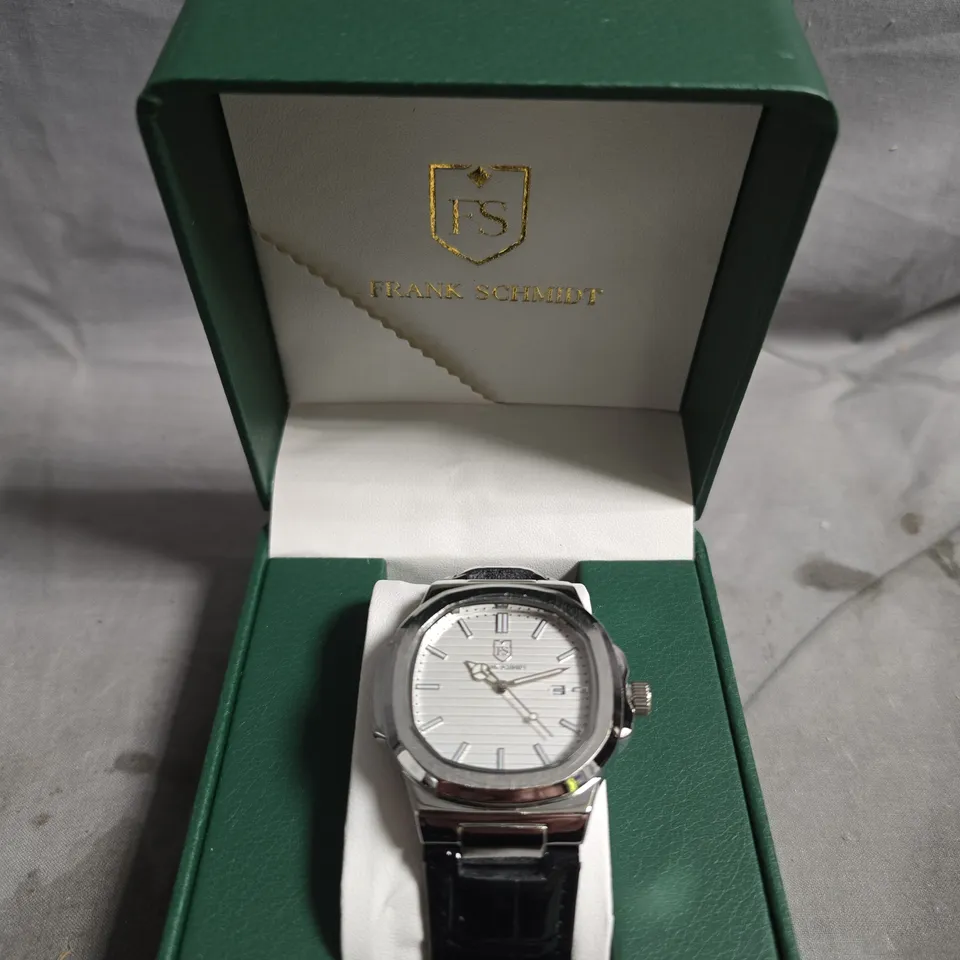 BOXED FRANK SCHMIDT WRISTWATCH