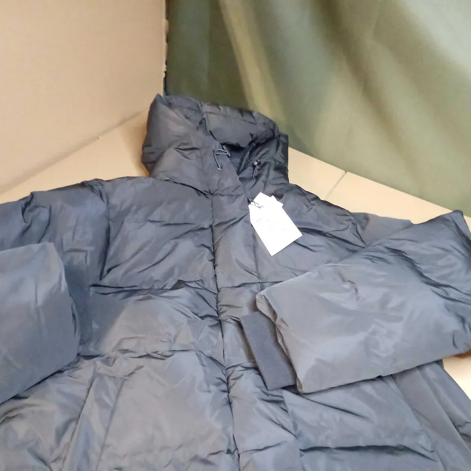 ZARA BLACK PADDED/HOODED WINTER JACKET - MEDIUM