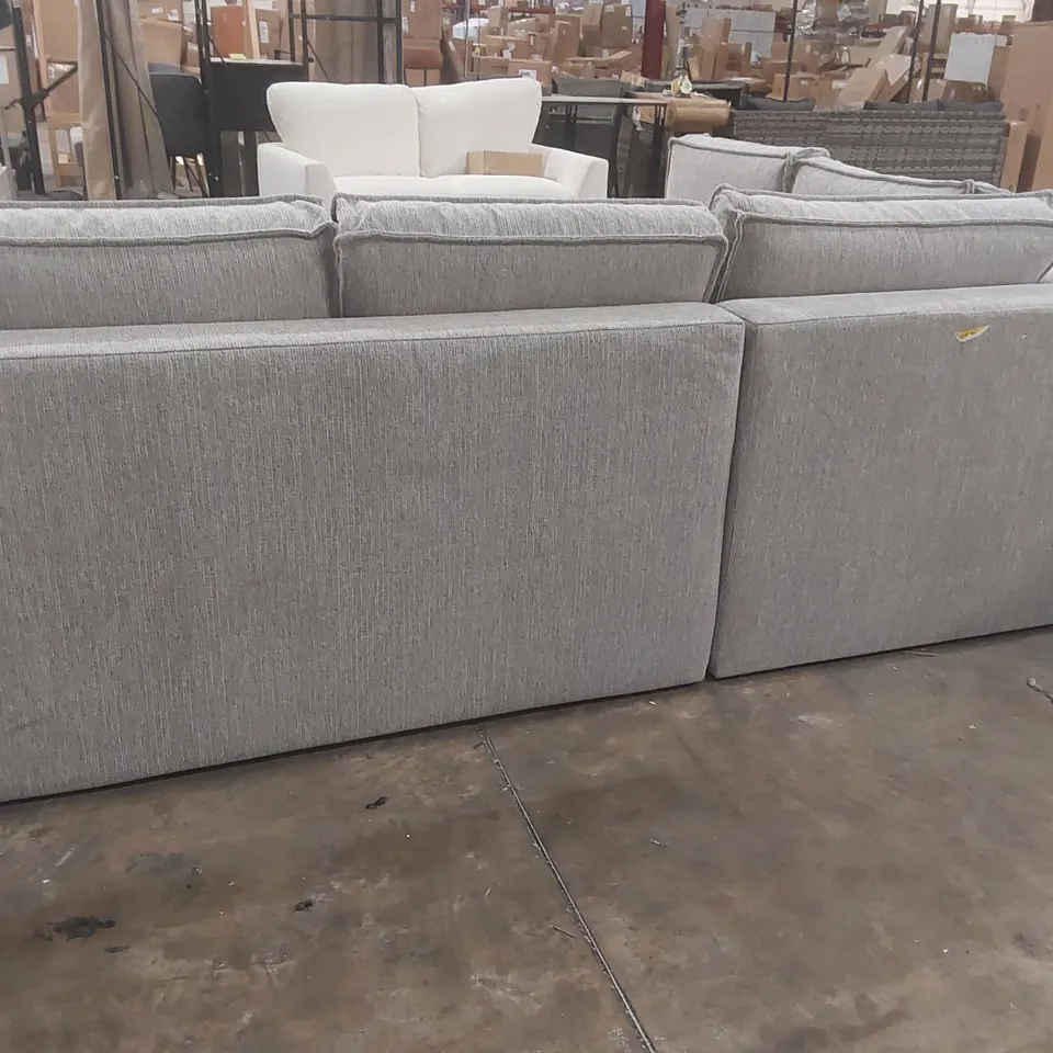 QUALITY DESIGNER BRAVE DAVE 6 SEATER CORNER SOFA BED CHENILLE