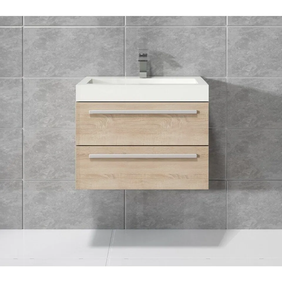 MACI 600MM WALL HUNG SINGLE VANITY UNIT (BOX OF 2)