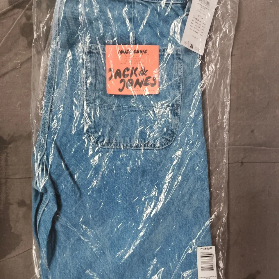 JACK & JONES HIGH RISE JEANS IN BLUE SIZE 32/34