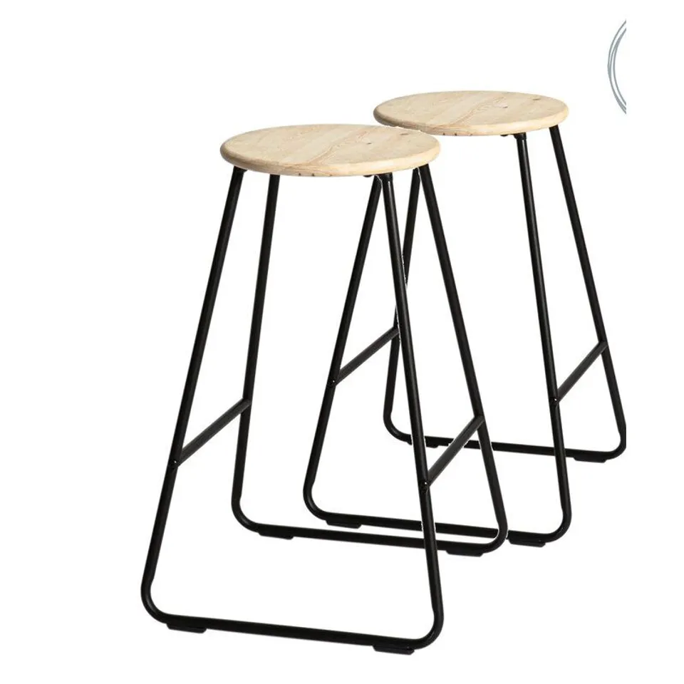 BOXED 66cm BAR STOOL -BASE COLOUR BLACK