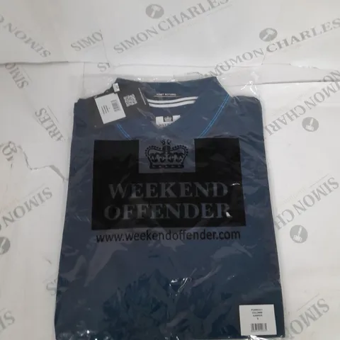 BAGGED WEEKEN OFFENDER JUNIPER POLO SHIRT SIZE S