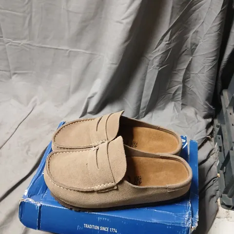BIRKENSTOCK NAPLES TAUPE SUEDE SANDALS – UK 6 (EU 40)