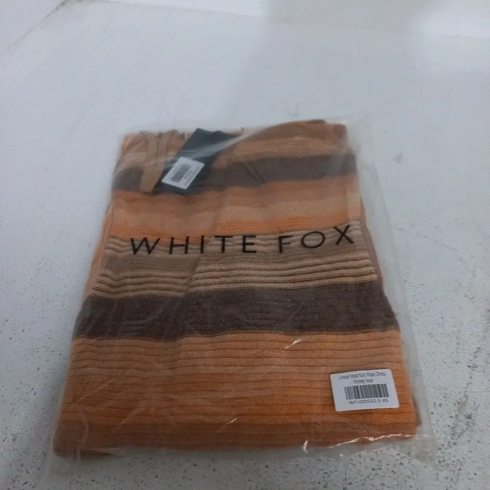 WHITE FOX LINEAR HEAT KNIT MAXI DRESS – HONEY LOVE, XS